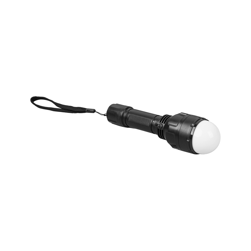 TL-S10 1LED 3W Am oibre iniompartha fada in-athluchtaithe ilfheidhmeach flashlight geal le ceallraí litiam ilfheidhm uiscedhíonach